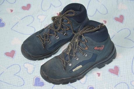 34 35 pohorky modré, comfortex, stélka 22,5 cm, 34