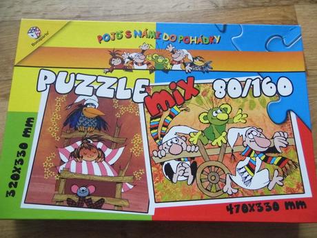 Puzzle malá čaodějka+křemílek a vochomůrka, 