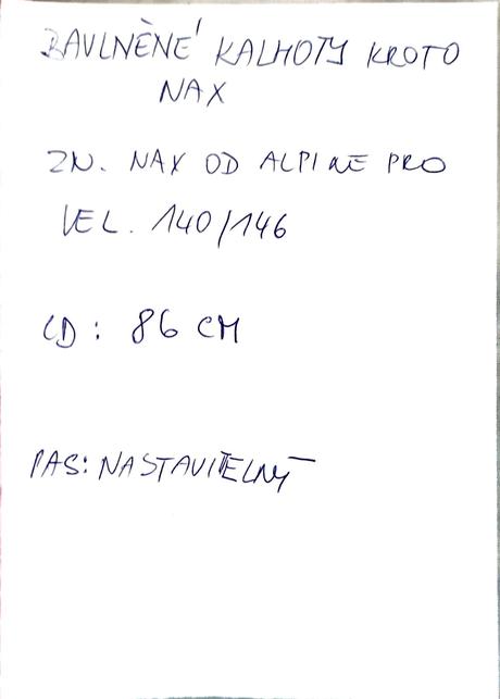 Bavl. kalhoty kroto nax od alpinepro,vel.140/146, alpine pro,146