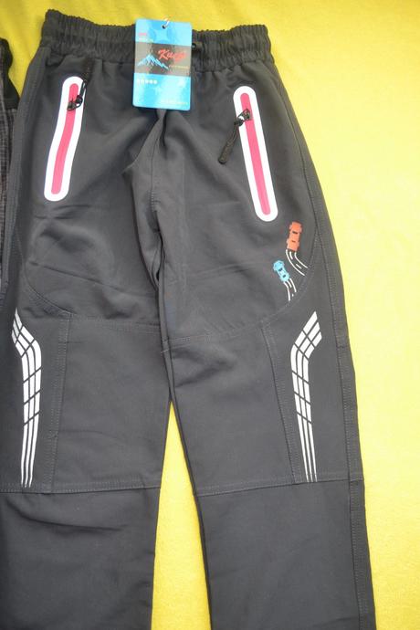 2x kalhoty bavlna a softshell kugo ,v.104, kugo,104