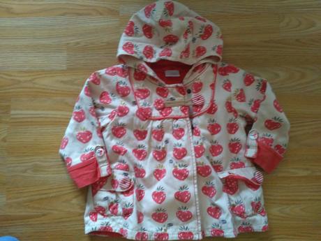 Jarní, podzimní kabát s jahůdkami, next,92