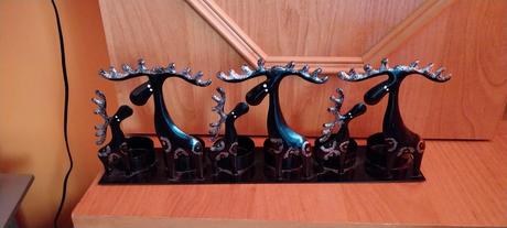 Adventní kovový svicen, 