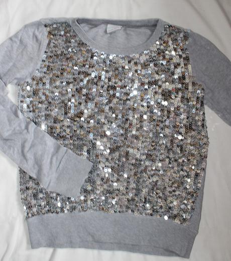 Po116. sváteční mikina s flitry, 9-10 let, next,140