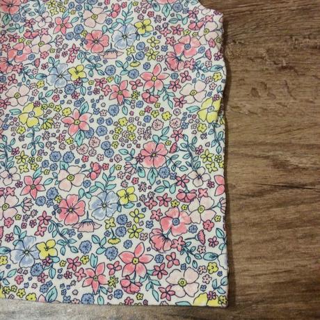 Bavlněné tričko/top s květinkami, denim co,92