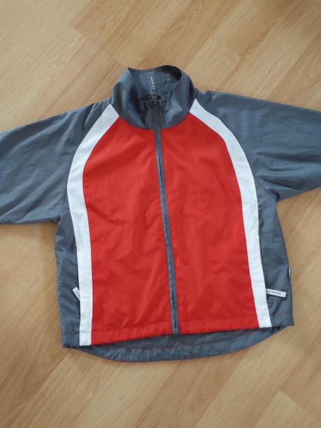 Bunda lewro, šedá-červená-bílá, vel. 140-146, lewro,140