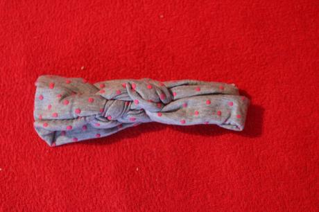 Dívčí zateplená čelenka námořnický uzel,