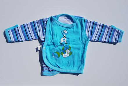 B105 chlapecké zavinovací tričko s dl. ruk. 62-68, 62