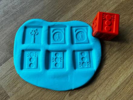 Otiskávací kostka - semafor, 