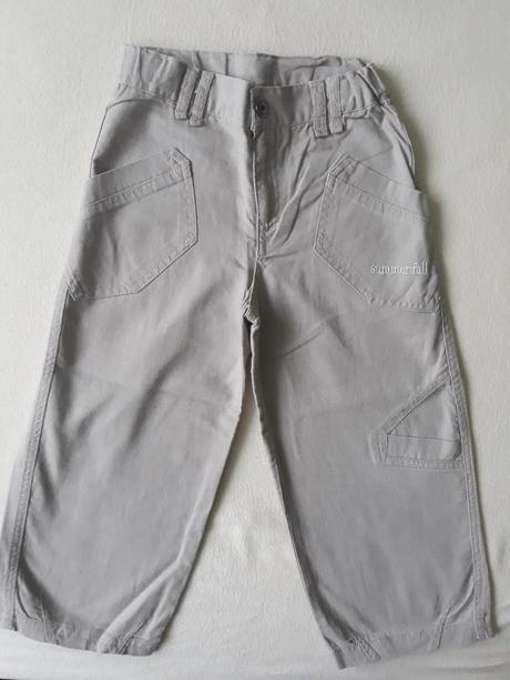 Plátěné kalhoty vel. 98/104, 98