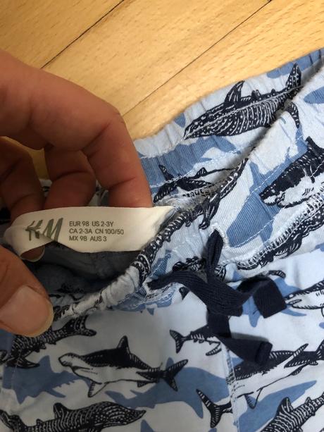 Bavlnené kratasy h&m, vel. 98, h&m,98