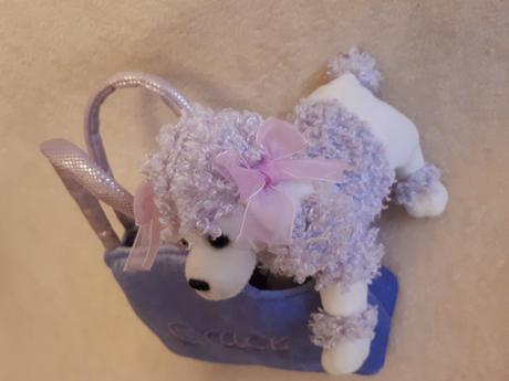 Plyšový pejsek, pudlík grace v taštičce,