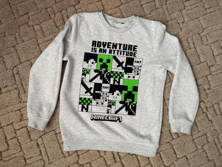Mikina minecraft, h&m,140
