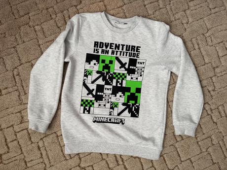 Mikina minecraft, h&m,140