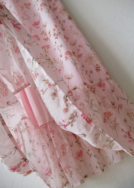 Dlouhé květované šaty růžové carmen orsay s 36, orsay,s