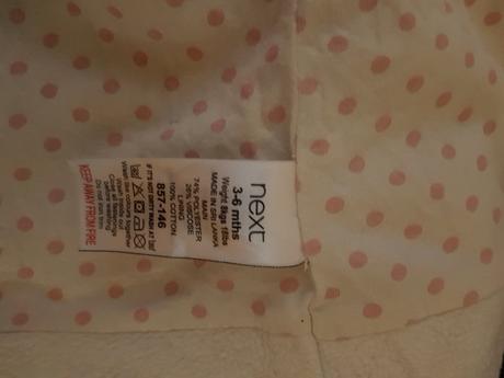 Dívčí kabátek značky next, velikost 3-6 měsíců ., next,62