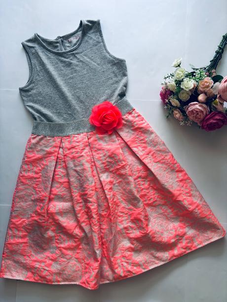 Ob/ šaty společenské třpitivé - v.10/11 let, nutmeg,146