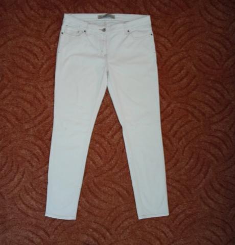 Bílé kalhoty rifle džíny relaxed skinny, next,40