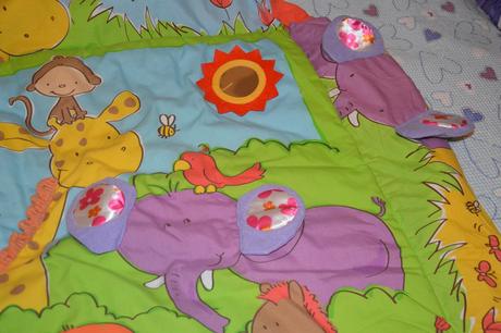 Deka hrací obdélníková zoo babymix 110x100 cm,