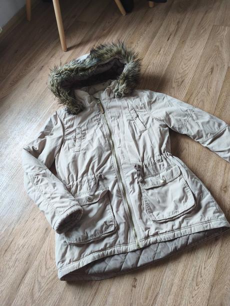 Béžová podzimní zimní bunda h&m, h&m,152