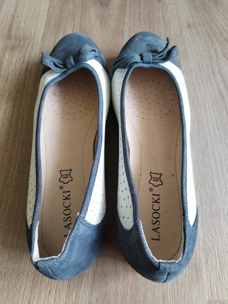 Lasocki kožené baleríny vel 39, lasocki,39
