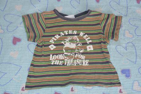 Prouhaté triko s medvídkem - pirátem, dopodopo,86