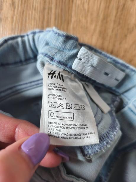 Džínové kraťasy h&m unicorn jednorožec, 140