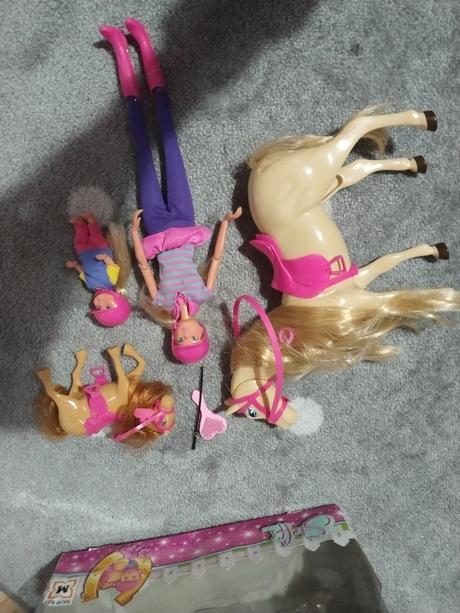 Panenka steffi a evi s koni,