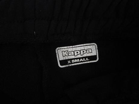 Pěkné černé bavl. tepláky zn. kappa, vel. xs-s, kappa,xs