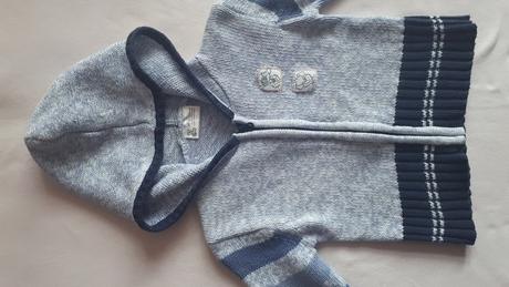 Dětský svetr, svetřík, svetýrek s kapucí, vel.80, baby,80