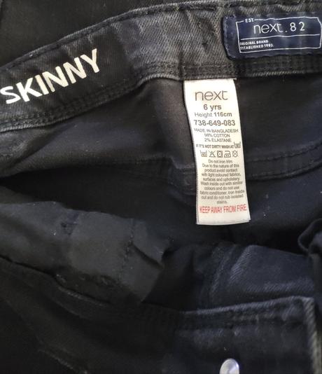 Rifle/džíny skinny next pro kluka, next,116