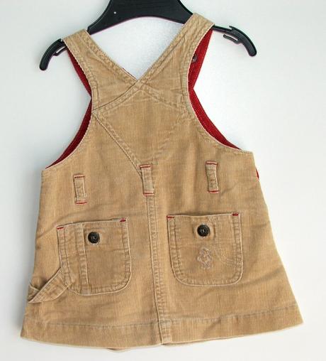 P427 manšestrová sukně s laclem vel. 2-4m, h&m,62