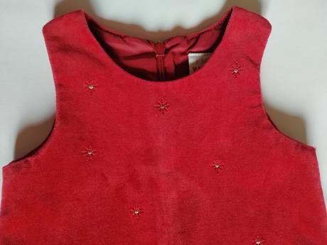 Červené sametové šatičky next, next,80