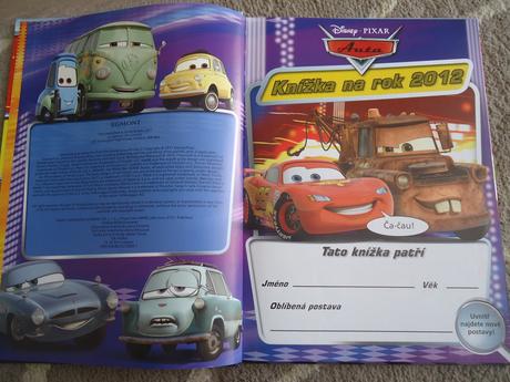 3 knížky cars,