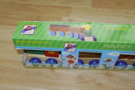 Lokomotiva s 2 vagony - drevena, 