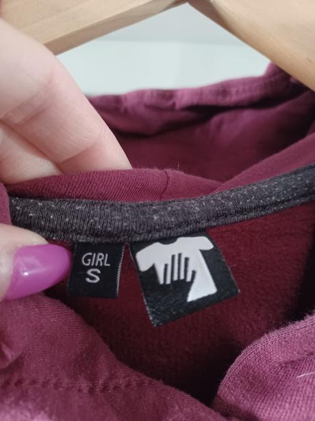 Vínová mikina 158/164, xs/s, 164