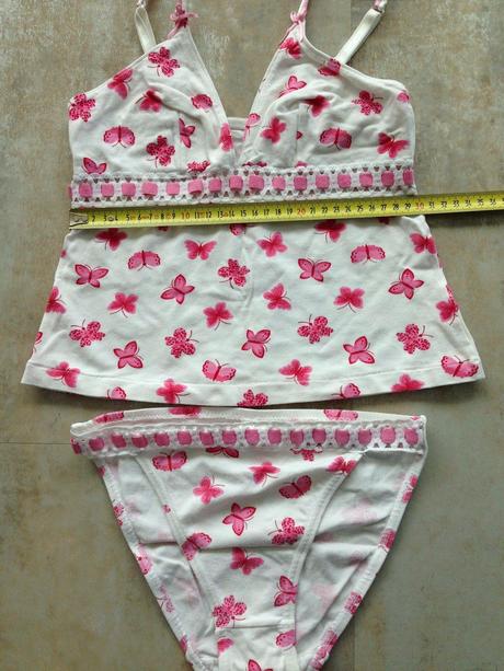 Něžná prádlová souprava top motýlci  vel. 36-38, b, s