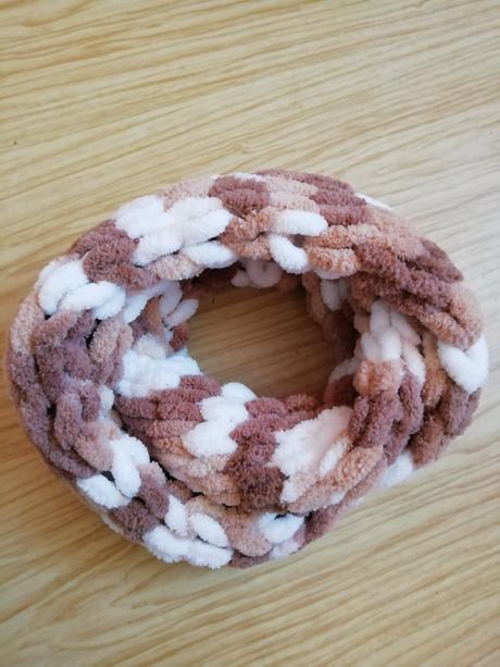 Měkký pletený nákrčník puffy (barva na přání), 