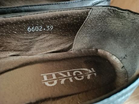 Černé lodičky, kačenka podpatek, vel. 39, 39