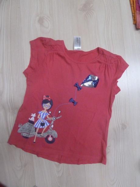 Triko s dívkou na mopedu, palomino,128