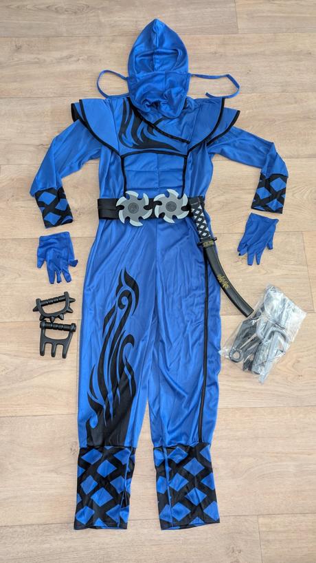 Ka106 karnevalový kostým ninja vel. 10 - 12 let,