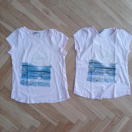 Sada 10ks triček pro dvojčata 116/122, 116