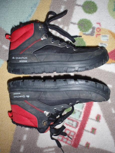 Boty dětské zimní turistické nepromokavé vel. 35., quechua,35