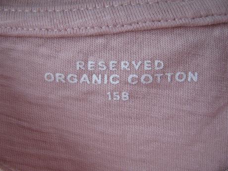 Bavlněné starorůžové tričko reserved, reserved,158