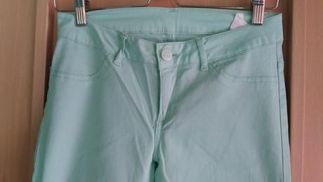 Elastické kalhoty, fishbone,s