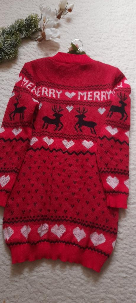 Shein vánoční svetrové šaty se soby, l