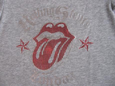 Šedé bavlněné tričko rolling stones, h&m,86