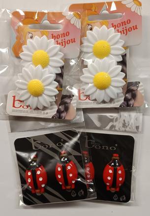 Gumičky 2x kopretiny+2x berušky, 