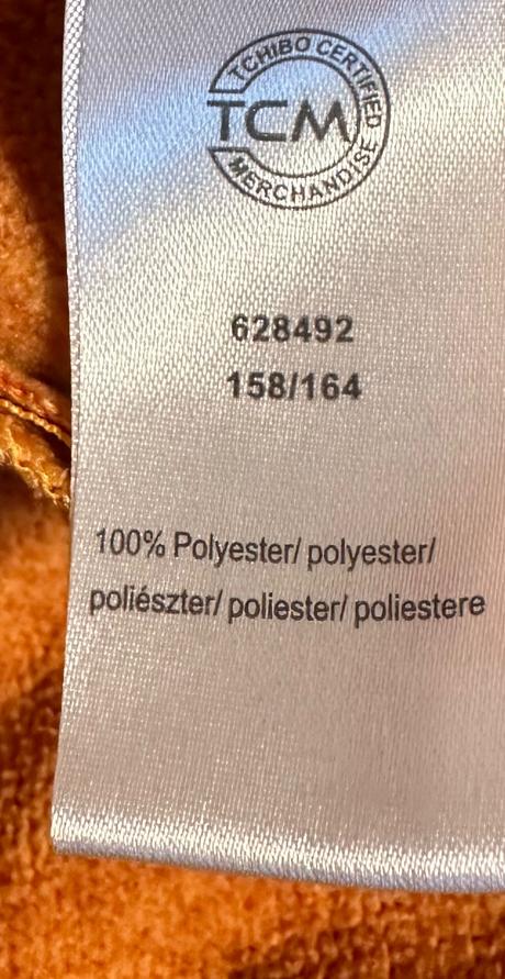 Mikina z pleteného fleecu s kapucí, tchibo,158