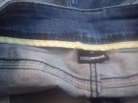 Džínová minisukně 38,m, 38