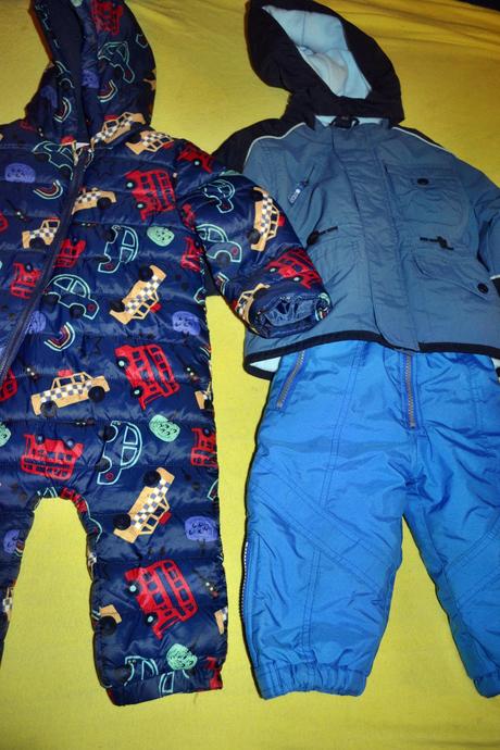 Set v.86 , kombinéza, oteplovačky a bunda next, next,86